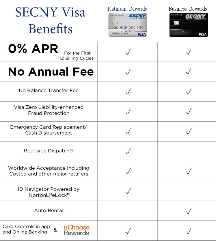 Visa comparison options