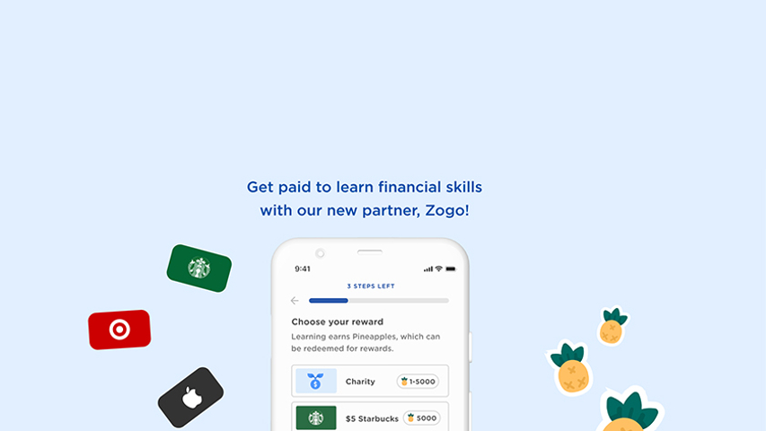 financial literacy near syracuse ny zogo header get paid to learn financial skills with our new partner, Zogo!