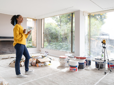 home equity loan rates near syracuse ny for home improvements woman in living room